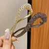 Hair Clip Metal Rhinestone Women's Light Luxury Fashion