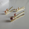 Hair Clip Natural Freshwater Pearl Handmade
