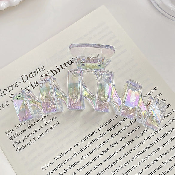Hair Clip Pearlescent Mermaid Fantasy Shark Shape Handmade Women's Hair Accessories