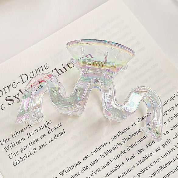 Hair Clip Pearlescent Mermaid Fantasy Shark Shape Handmade Women's Hair Accessories