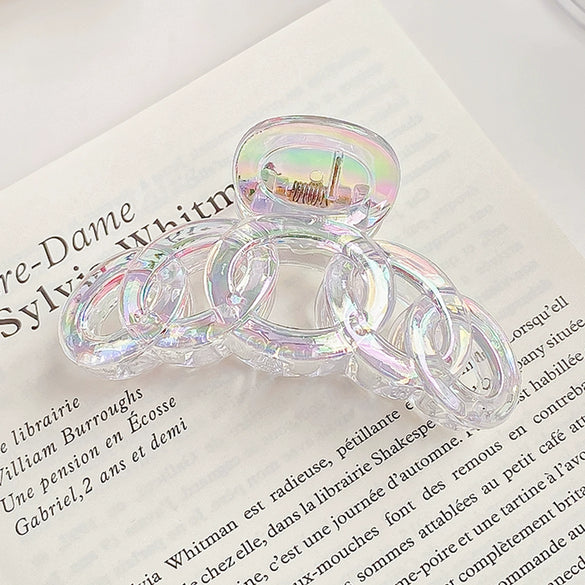 Hair Clip Pearlescent Mermaid Fantasy Shark Shape Handmade Women's Hair Accessories