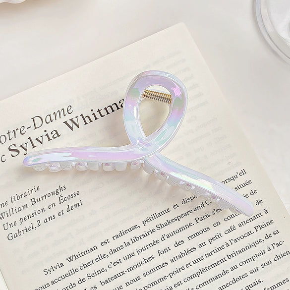 Hair Clip Pearlescent Mermaid Fantasy Shark Shape Handmade Women's Hair Accessories