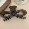 Hair Clip Plastic Resin Baking Paint Bow Disc Shape Women's Hair Accessories