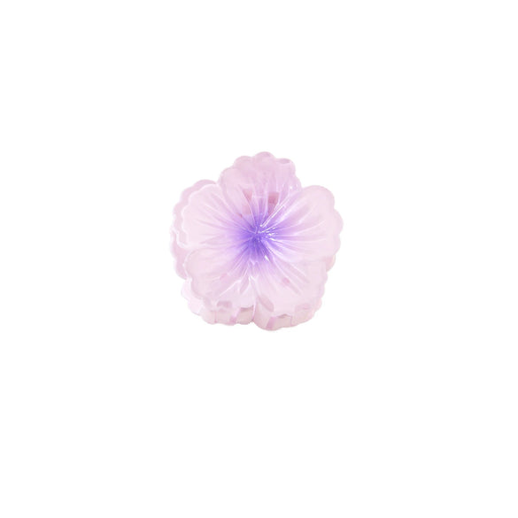 Hair Clip Plastic Resin Curly Heart Flower Paint Style For Women