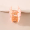 Hair Clip Plastic Resin Curly Heart Flower Paint Style For Women