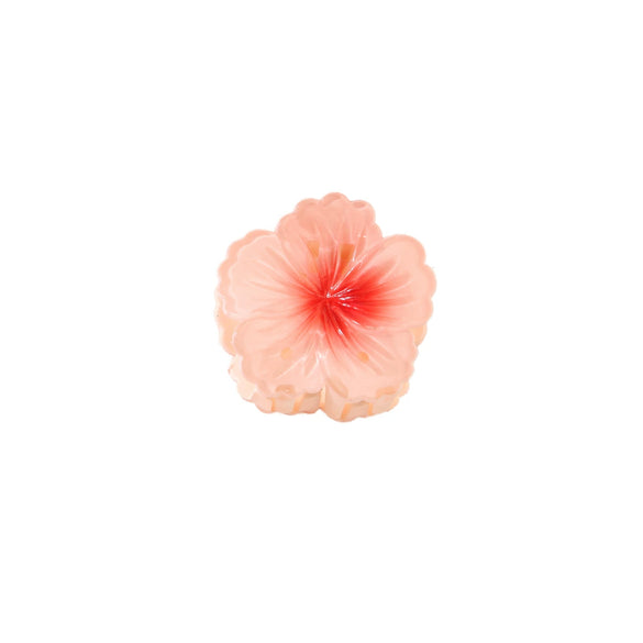 Hair Clip Plastic Resin Curly Heart Flower Paint Style For Women