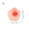 Hair Clip Plastic Resin Curly Heart Flower Paint Style For Women