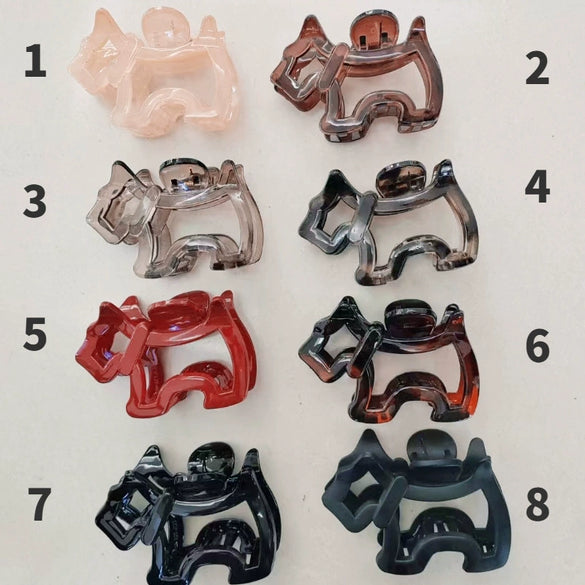 Hair Clip Plastic Resin Dripping Oil Design For Dog And Women