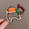 Hair Clip Plastic Resin Dripping Oil Design For Dog And Women