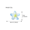 Hair Clip Plastic Resin Egg Flower Handmade
