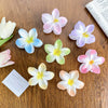 Hair Clip Plastic Resin Egg Flower Handmade
