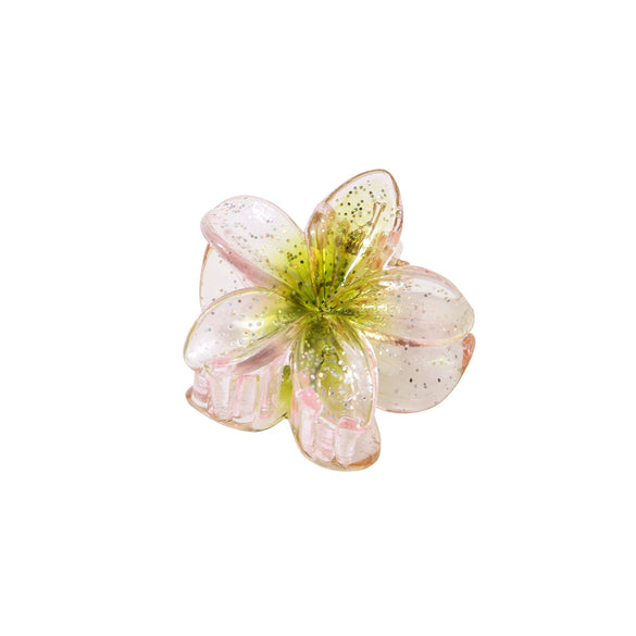 Hair Clip Plastic Resin Glitter Egg Flower Shape Baking Paint Women's