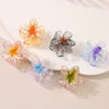 Hair Clip Plastic Resin Glitter Egg Flower Shape Baking Paint Women's