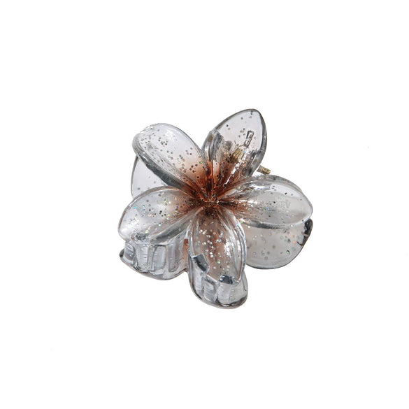 Hair Clip Plastic Resin Glitter Egg Flower Shape Baking Paint Women's