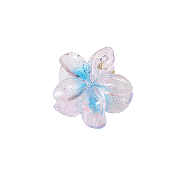 Hair Clip Plastic Resin Glitter Egg Flower Shape Baking Paint Women's