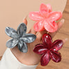 Hair Clip Plastic Resin Plumeria Pattern Baking Paint Style Simple