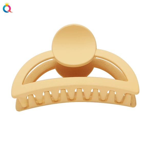 Hair Clip Plastic Resin Solid Color Handmade Women's Accessories
