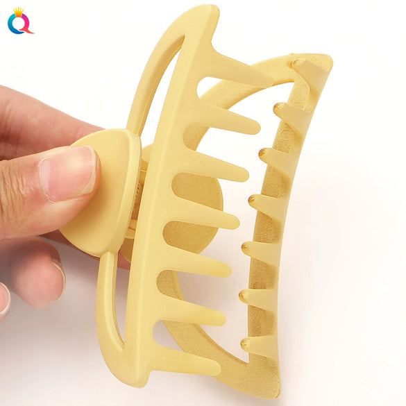 Hair Clip Plastic Resin Solid Color Handmade Women's Accessories