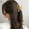 Hair Clip Plastic Resin Solid Color Handmade Women's Accessories