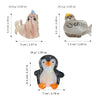 Hair Clips Acetate Cartoon Animal Handmade Marine Series Seal Sea Lion Penguin Shark