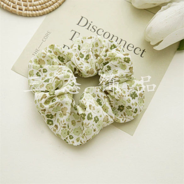 Hair Elastic Rubber Band Headdress Chiffon Small Floral Seiko High Elasticity Sweet