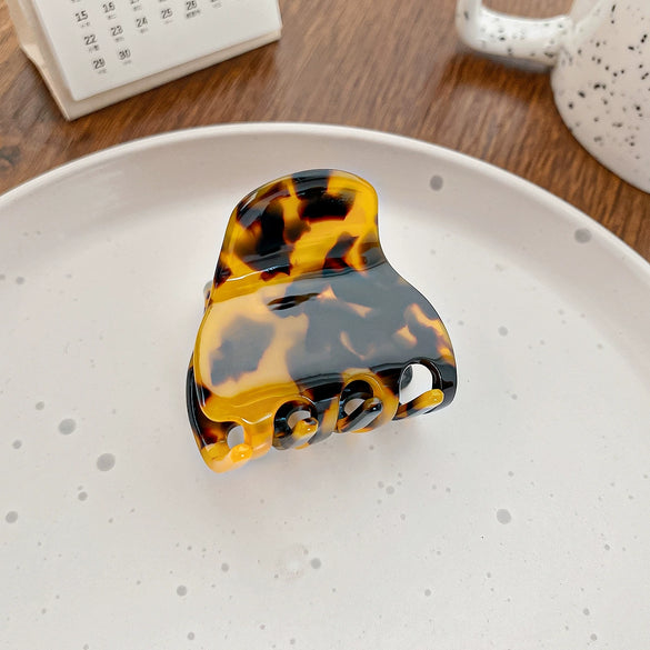 Hair Grab Clip Acetic Acid Geometric Rectangle Handmade Women's Jewelry