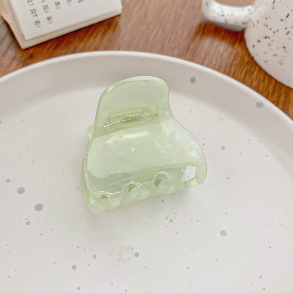 Hair Grab Clip Acetic Acid Geometric Rectangle Handmade Women's Jewelry