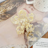 Hair Grab Clip Acetic Acid Material Plant Flowers Pattern Handmade For Women