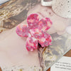 Hair Grab Clip Acetic Acid Material Plant Flowers Pattern Handmade For Women