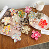 Hair Grab Clip Acetic Acid Material Plant Flowers Pattern Handmade For Women