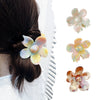 Hair Grab Clip Acetic Acid Material Plant Flowers Pattern Handmade For Women
