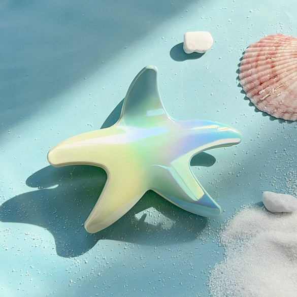 Hair Grab Clip Starfish Gradient Color Electroplated Marine Series Women