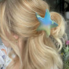 Hair Grab Clip Starfish Gradient Color Electroplated Marine Series Women