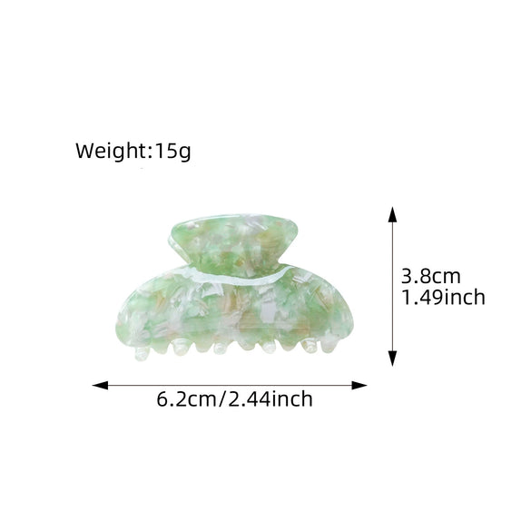 Hair Grasp Clip Acetic Acid Plate Geometric Handmade Women's Hair Accessories