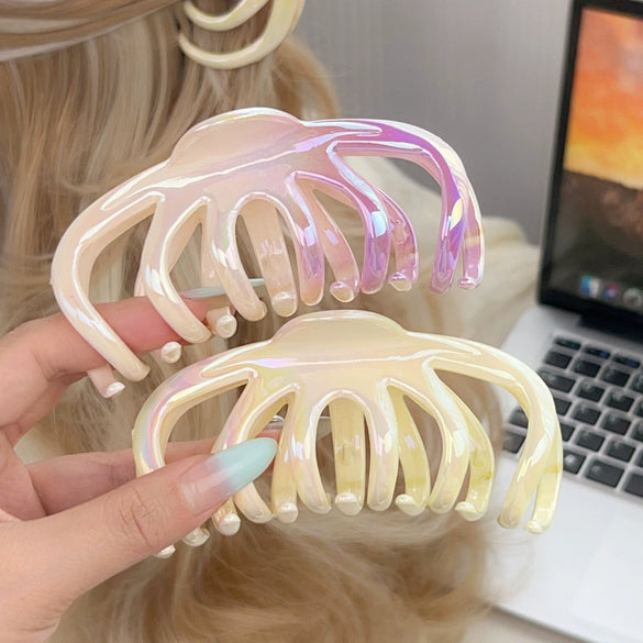 Hair Grip Plastic Resin Fashion Ol Geometric Electroplating Women's Accessories