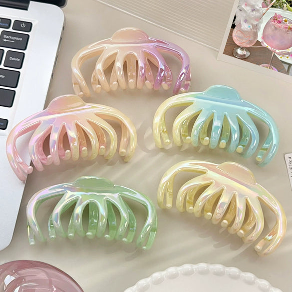 Hair Grip Plastic Resin Fashion Ol Geometric Electroplating Women's Accessories