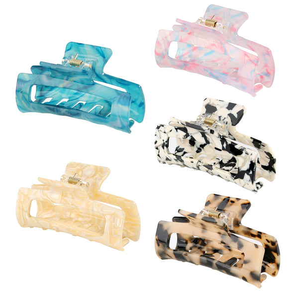 Hair Gripper Acetic Acid Material Rectangular Handmade Fashionable Versatile