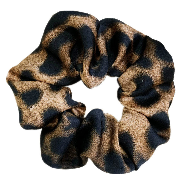 Hair Headwear Cloth Leopard Pattern Round Handmade