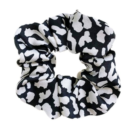 Hair Headwear Cloth Leopard Pattern Round Handmade