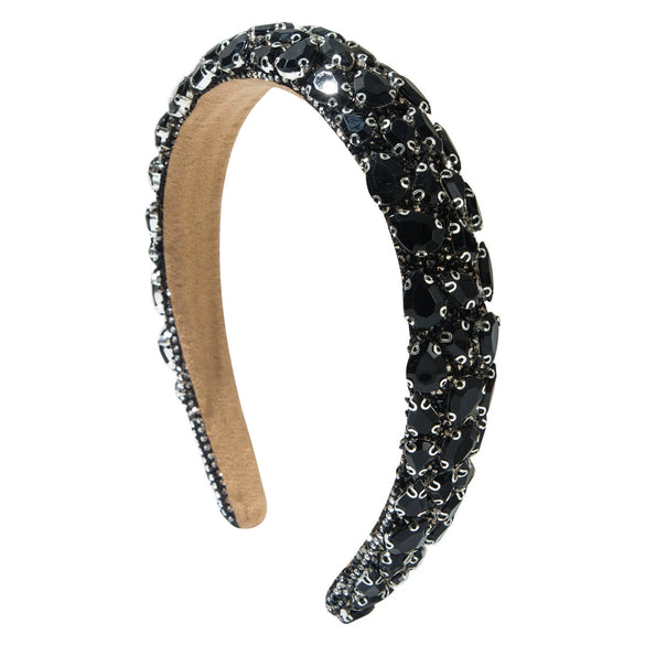 Hair Hoop Baroque Style Glass Glaze Diamond Women's Hair Accessories