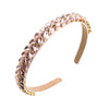 Hair Hoop Headband Glass Diamond Leaf Simple Women's Hair Accessories