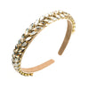 Hair Hoop Headband Glass Diamond Leaf Simple Women's Hair Accessories