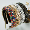 Hair Hoop Headband Handmade Rhinestone Gem Fabric Hair Accessories