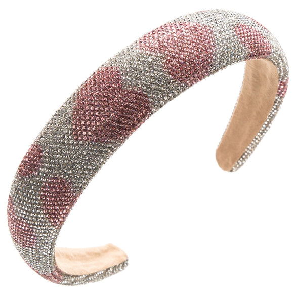 Hair Hoop Headband Rhinestone Diamond Love Shape Hair Accessories