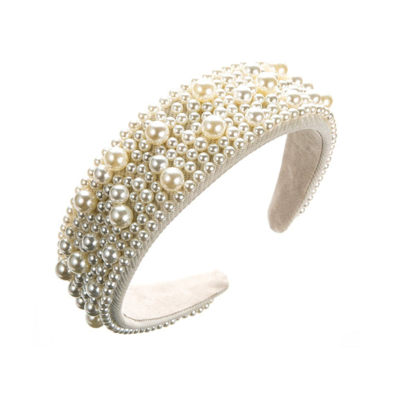 Hair Hoop Pearl Handmade Geometric Women's Hair Accessories