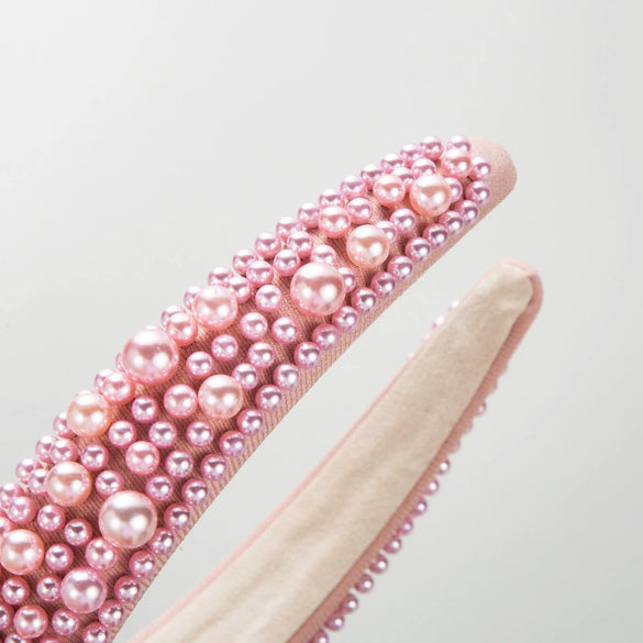 Hair Hoop Pearl Handmade Geometric Women's Hair Accessories