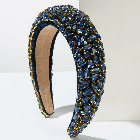 Hair Hoop Rhinestone Baroque Diamond Shining Light Luxury Women's Hair Accessories