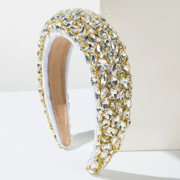 Hair Hoop Rhinestone Baroque Diamond Shining Light Luxury Women's Hair Accessories