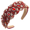 Hair Hoop Rhinestone Glass Drill Geometric Diamond Baroque Style Hair Accessories