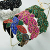 Hair Hoop Rhinestone Leaf Shape Baroque Retro Hair Accessories For Women